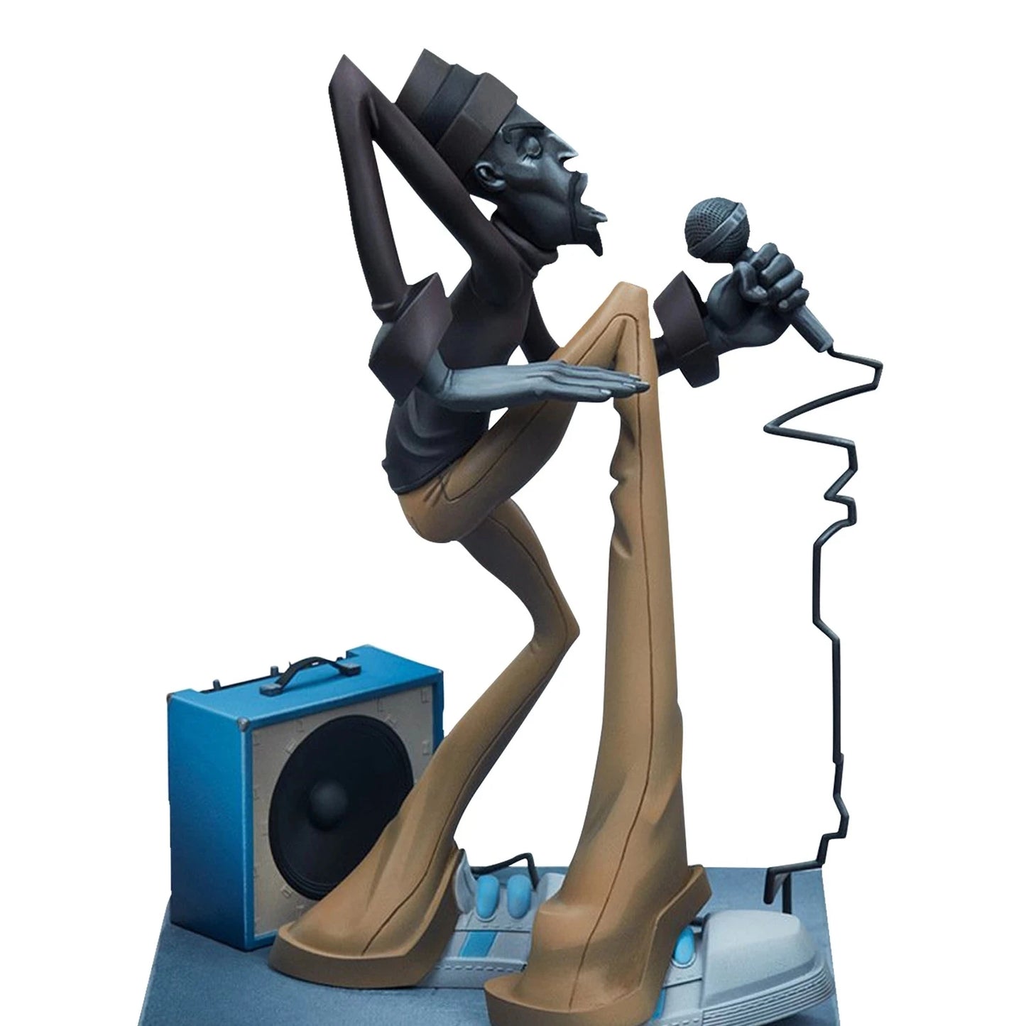 Hip Hop Singer Resin Figurines Decoration Rapper Star Sculpture Modern Art Resin Crafts for Desktop Decoration Home Decor Gift