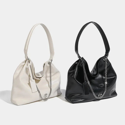 Hobo Large Capacity Tote Women's 2024 Fashion Soft Leather Shoulder Casual Commuting Crossbody Bag