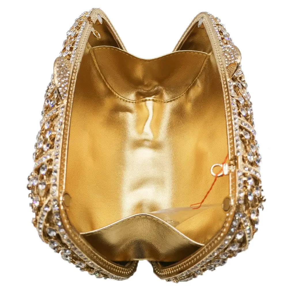 Hollow Out Flower Evening Bag Women Green White Crystal Clutches Bridal Dinner Diamond Stone Handbag Wedding Party Floral Purse