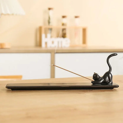 Home Decor Incense Burner Cute Cat Lovely Rabbit Incense Stick Holder Ceramic Handicraft