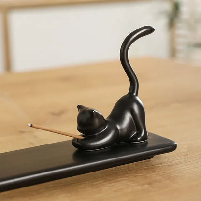 Home Decor Incense Burner Cute Cat Lovely Rabbit Incense Stick Holder Ceramic Handicraft