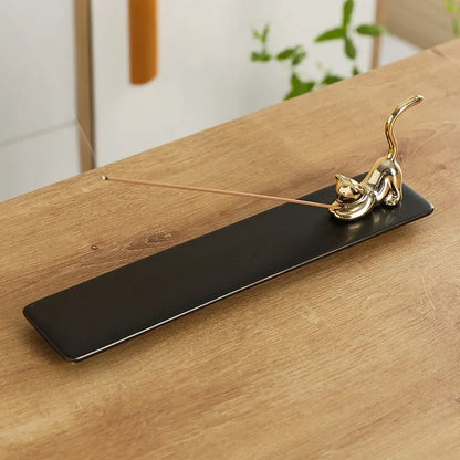 Home Decor Incense Burner Cute Cat Lovely Rabbit Incense Stick Holder Ceramic Handicraft
