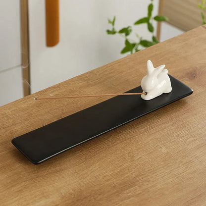 Home Decor Incense Burner Cute Cat Lovely Rabbit Incense Stick Holder Ceramic Handicraft