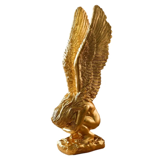 Home Decor Redemption Pray Angel Statue Room Desk Decoration Angel Figurine Sculpture Resin Art Crafts Ornaments Gift