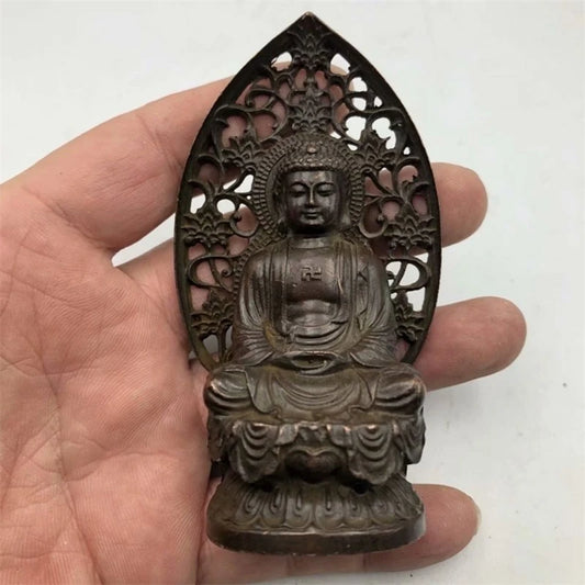 Home Decor Small Antiquated Buddha Figurine Room Decor Aesthetic Statue Buddhist Artcrafts Home Collection Ornament