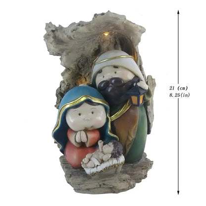 Home Decoration Catholic Statue Nativity Scene Christmas Holy Family Christ Jesus Mary Joseph Figurine Religious Zayton Kid Gift