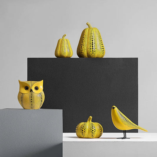 Home Decorations Owl Resin Statue Nordic Style Figurines For Interior Creative Home Decor Model Accessories Living Room Crafts