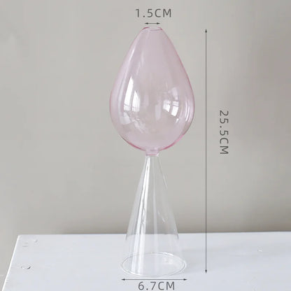 Home Decore Glass Vase Living Room Decoration Crystal Vase Glass Container Modern Hydroponic Plant Wedding Decoration Gift