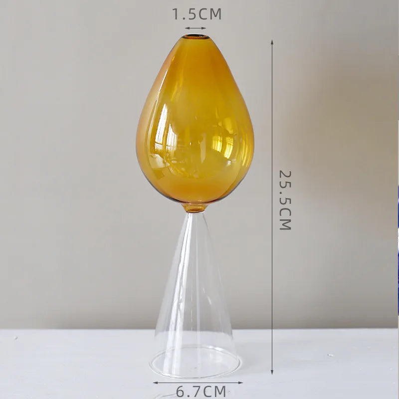 Home Decore Glass Vase Living Room Decoration Crystal Vase Glass Container Modern Hydroponic Plant Wedding Decoration Gift