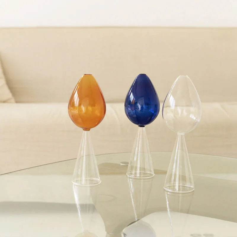 Home Decore Glass Vase Living Room Decoration Crystal Vase Glass Container Modern Hydroponic Plant Wedding Decoration Gift