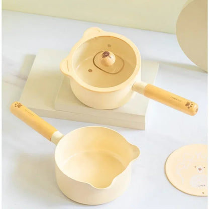 Home Non-stick Frying Pan Healthy Ceramic  Multifunctional Cooking Pots Heat Conduction Uniform Soup Pot