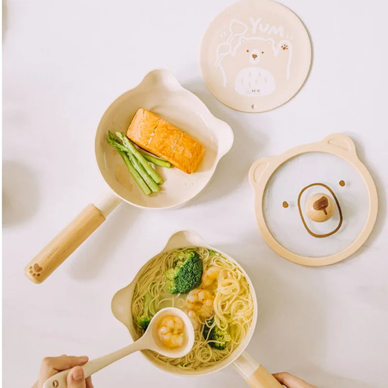 Home Non-stick Frying Pan Healthy Ceramic Ustenes Of Cuisine Multifunctional Cooking Pots Heat Conduction Uniform Soup Pot