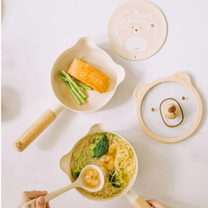 Home Non-stick Frying Pan Healthy Ceramic Ustenes Of Cuisine Multifunctional Cooking Pots Heat Conduction Uniform Soup Pot