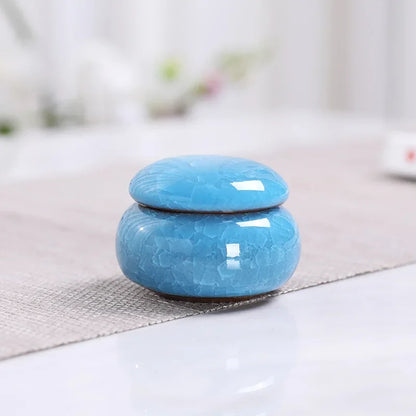 Home Sealed Tea Jar Coffee Powder Canister Chinese Ceramics Tea Caddy Travel Tea Bag Kitchen Spice Containers Candy Storage Tank