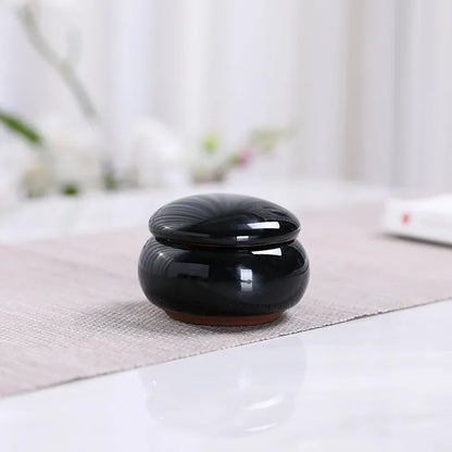 Home Sealed Tea Jar Coffee Powder Canister Chinese Ceramics Tea Caddy Travel Tea Bag Kitchen Spice Containers Candy Storage Tank