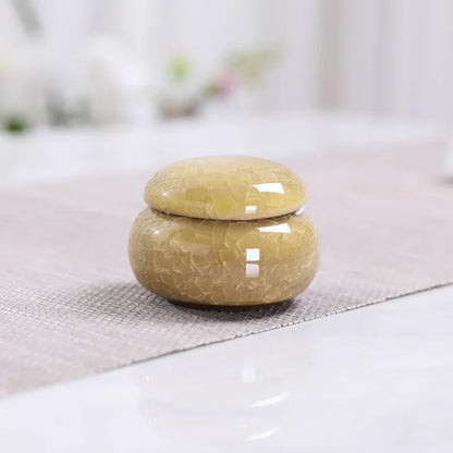 Home Sealed Tea Jar Coffee Powder Canister Chinese Ceramics Tea Caddy Travel Tea Bag Kitchen Spice Containers Candy Storage Tank