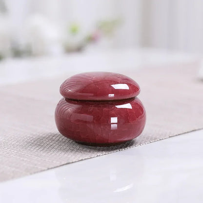 Home Sealed Tea Jar Coffee Powder Canister Chinese Ceramics Tea Caddy Travel Tea Bag Kitchen Spice Containers Candy Storage Tank