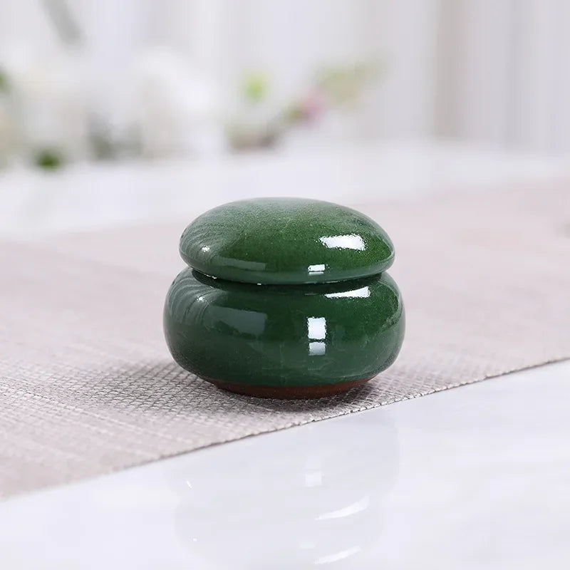 Home Sealed Tea Jar Coffee Powder Canister Chinese Ceramics Tea Caddy Travel Tea Bag Kitchen Spice Containers Candy Storage Tank