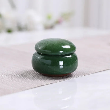 Home Sealed Tea Jar Coffee Powder Canister Chinese Ceramics Tea Caddy Travel Tea Bag Kitchen Spice Containers Candy Storage Tank