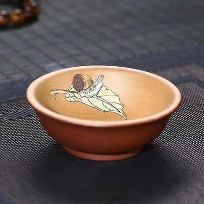 Home and Play Master Cup Yixing Zisha Cup Raw Ore Purple Clay Handmade Clay Painting High-End Tea Cup One Piece Dropshipping