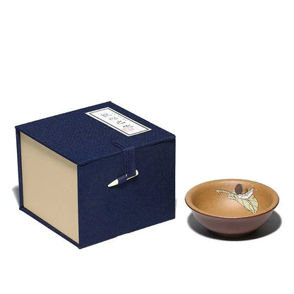 Home and Play Master Cup Yixing Zisha Cup Raw Ore Purple Clay Handmade Clay Painting High-End Tea Cup One Piece Dropshipping
