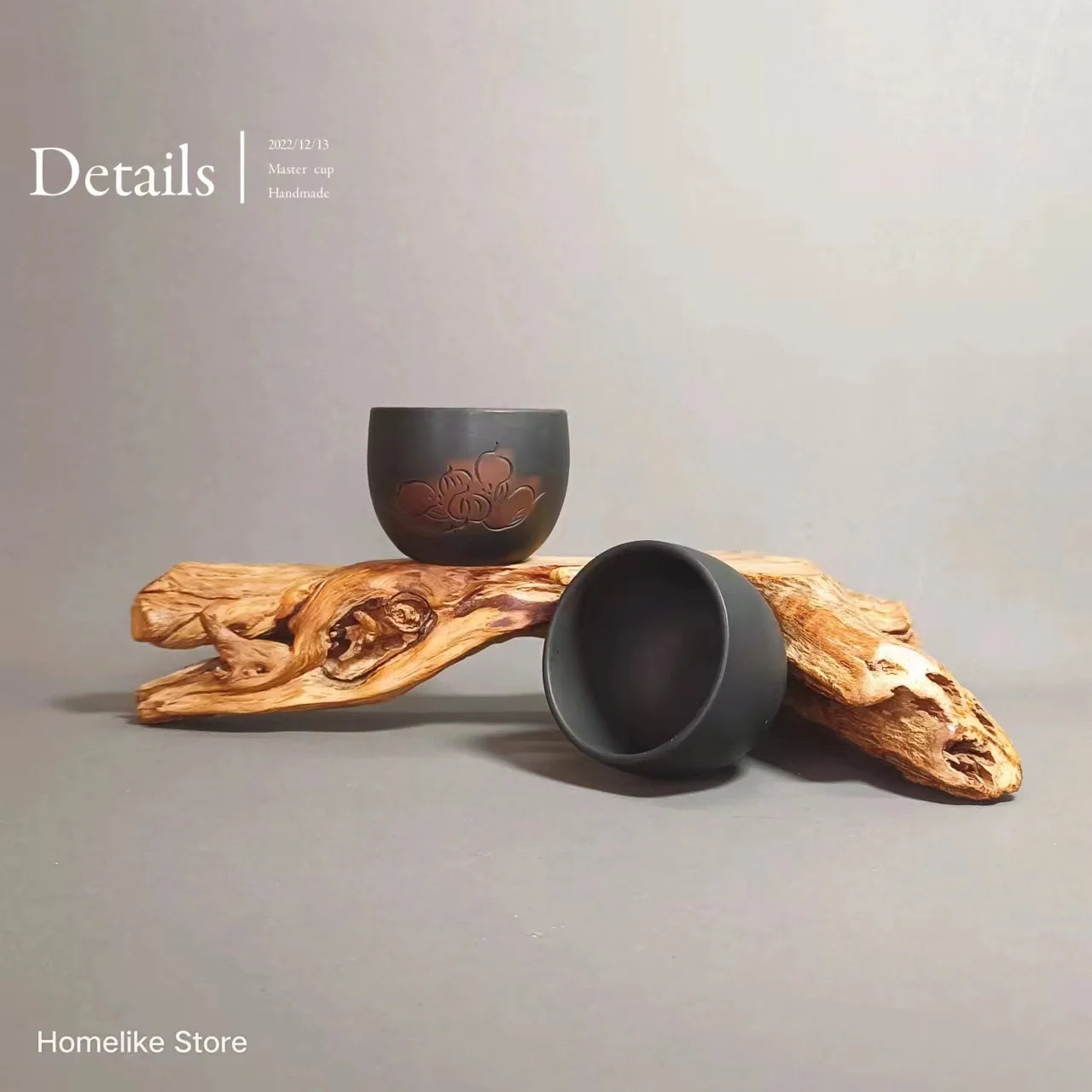Homelike Jianshui Purple Clay Handmade  Lotus Master Cup Tea Ceremony Ceramic Tea  TeaCups  Kung Fu Tea Set Drinkware