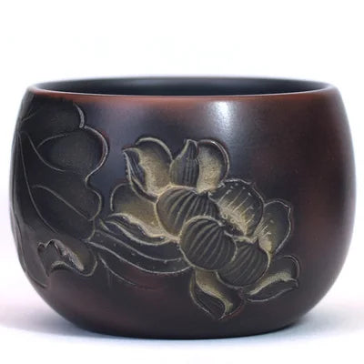 Homelike Qinzhou Ceramic  nixing Tao(Not Yixing Clay) 80ml Handmade Master teacup for Puer oolong Kung Fu Gift For Festival
