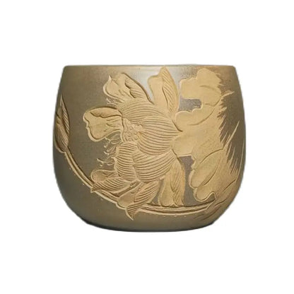 Homelike Qinzhou Ceramic  nixing Tao(Not Yixing Clay)  Handmade Master teacup for Puer oolong Kung Fu Gift For Festival