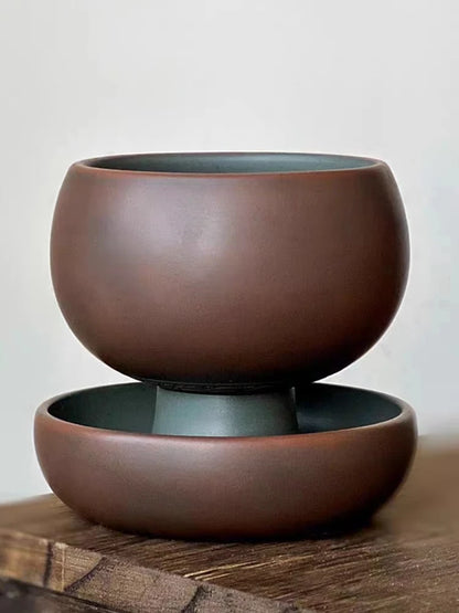 Homelike Qinzhou Ceramic  nixing Tao(Not Yixing Clay) Handmade Master teacup for Puer oolong Kung Fu Gift For Festival