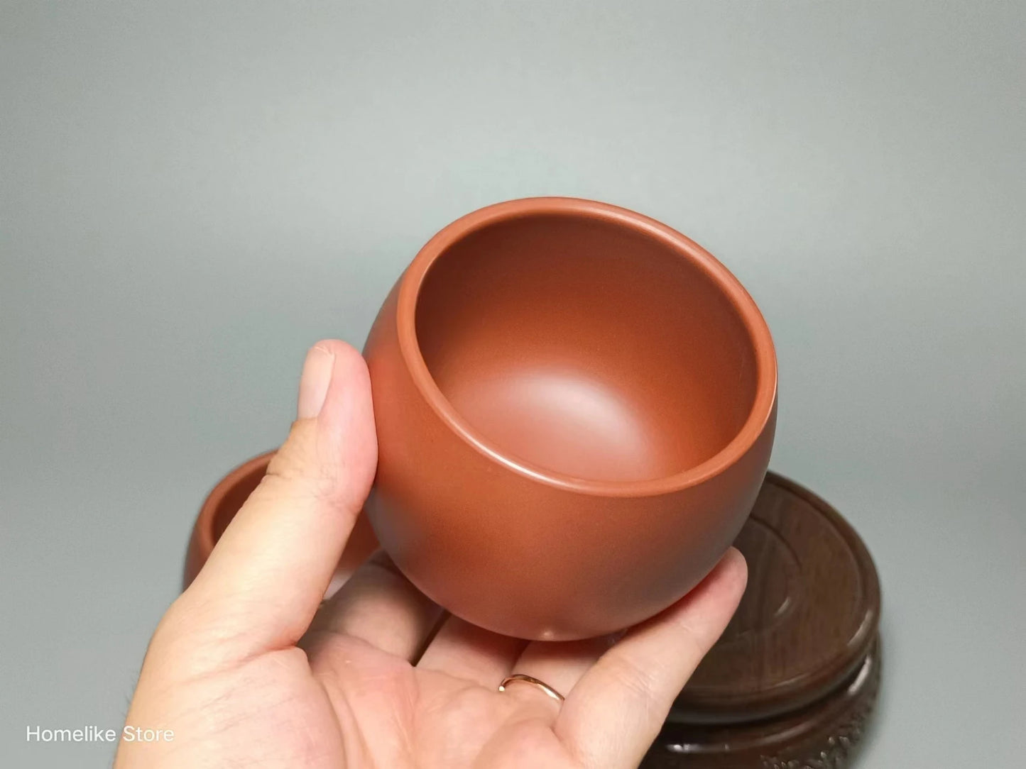 Homelike Qinzhou Handmade Cup Ceramic  nixing Tao(Not Yixing Clay) Master teacup for Puer oolong Kung Fu Gift For Festival