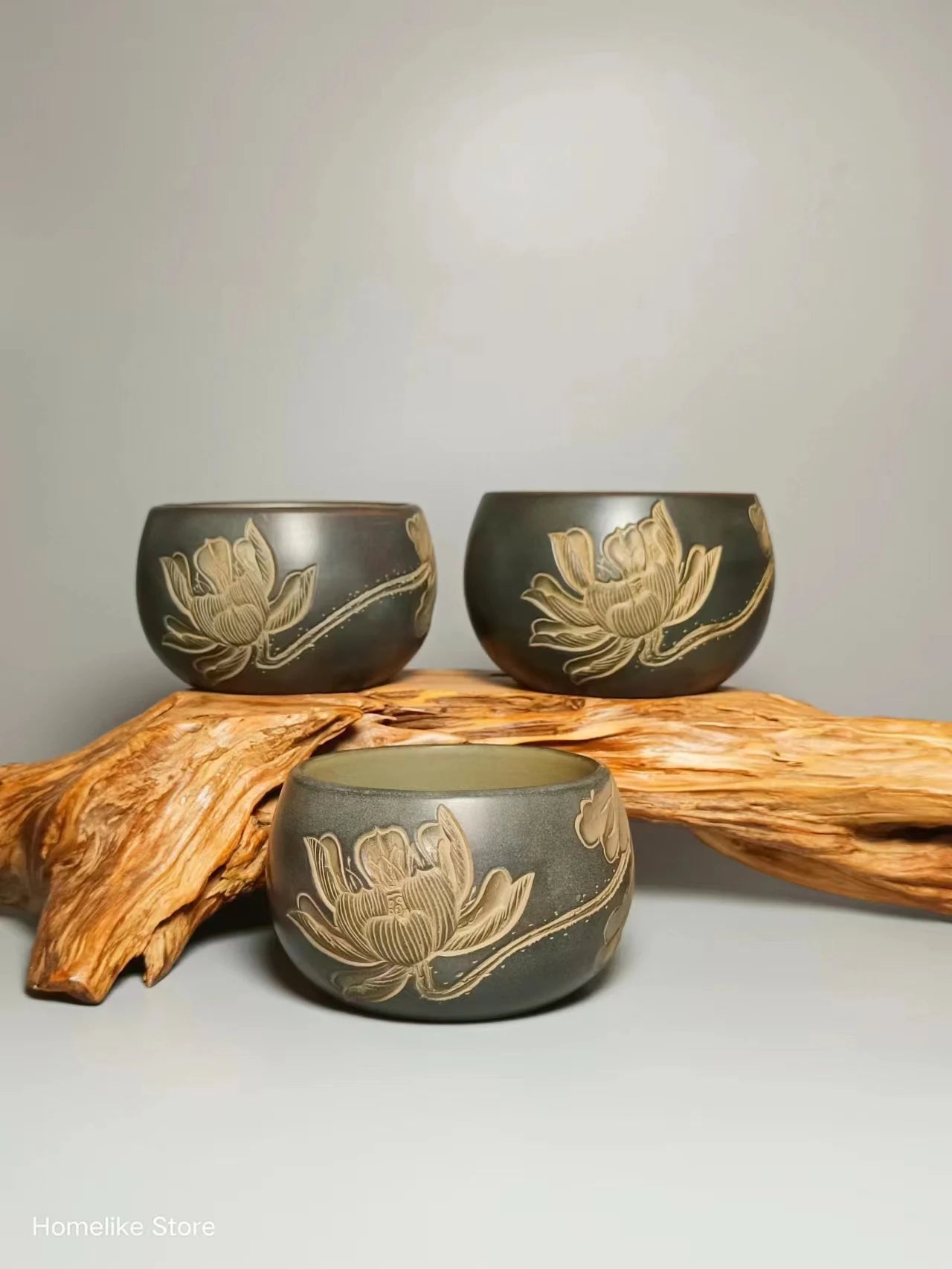 Homelike Qinzhou Handmade Cup Ceramic  nixing Tao(Not Yixing Clay) Master teacup for Puer oolong Kung Fu Gift For Festival