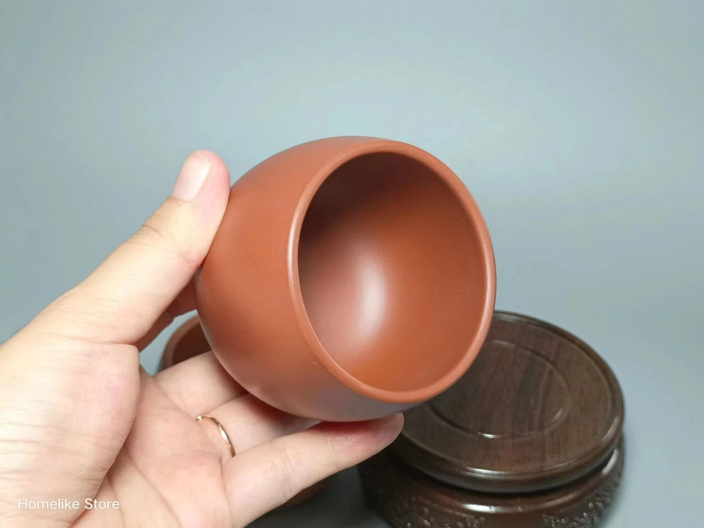 Homelike Qinzhou Handmade Cup Ceramic  nixing Tao(Not Yixing Clay) Master teacup for Puer oolong Kung Fu Gift For Festival