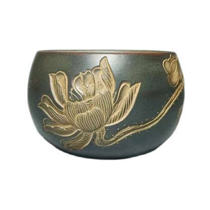 Homelike Qinzhou Handmade Cup Ceramic  nixing Tao(Not Yixing Clay) Master teacup for Puer oolong Kung Fu Gift For Festival