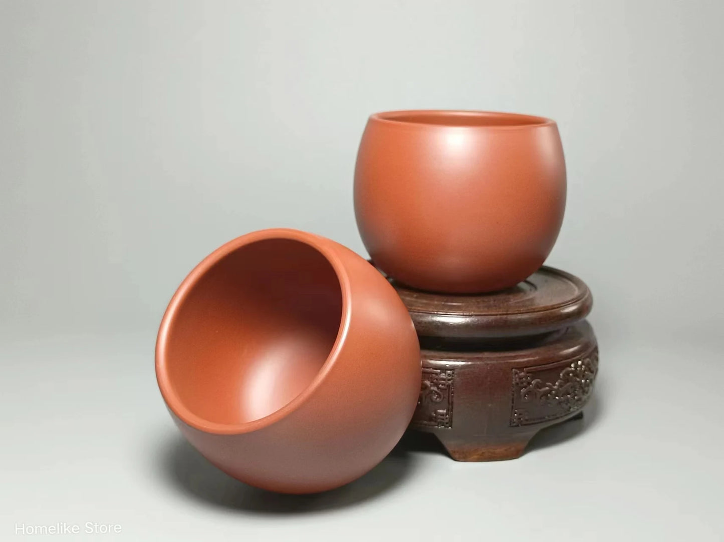 Homelike Qinzhou Handmade Cup Ceramic  nixing Tao(Not Yixing Clay) Master teacup for Puer oolong Kung Fu Gift For Festival
