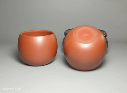 Homelike Qinzhou Handmade Cup Ceramic  nixing Tao(Not Yixing Clay) Master teacup for Puer oolong Kung Fu Gift For Festival