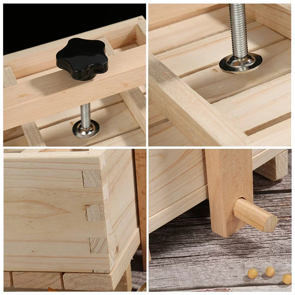 Homemade Tofu Cheese Making Machine And Cloth Pressing Machine With Three Cheese Cloth For Making Tofu Mold Frame