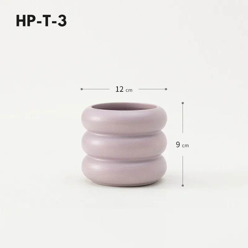 Honey Pot Shape Storage Barrel Stationery Makeup Pen Barrel Tableware Chopsticks Barrel Ceramic Pot Vase Ornaments