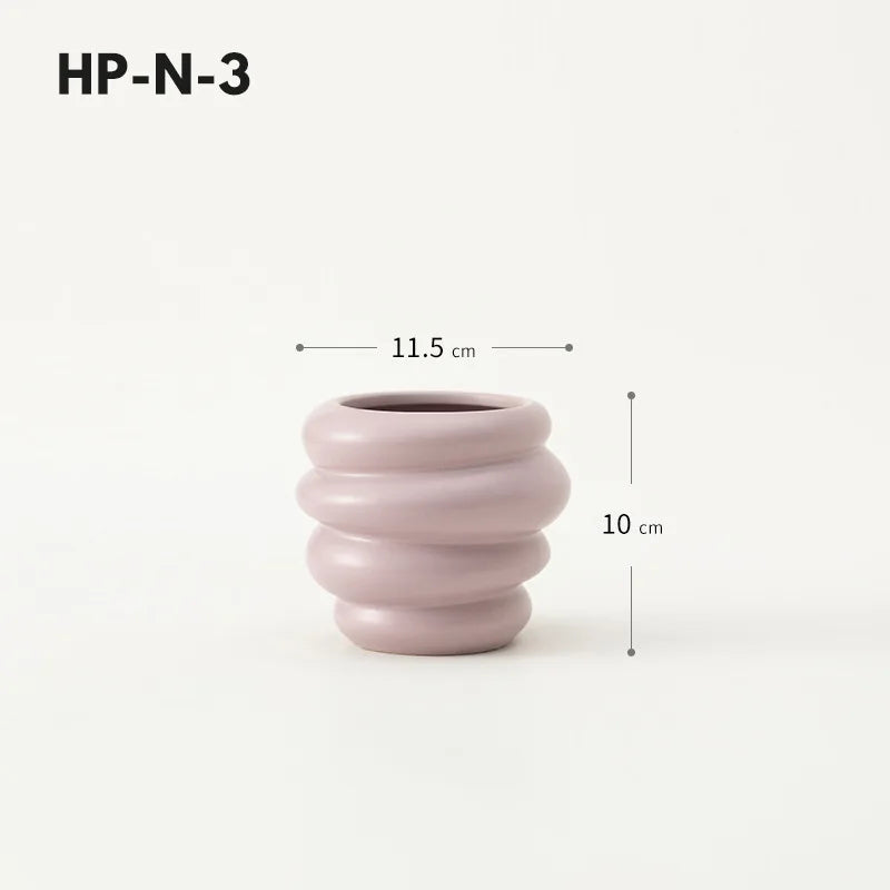 Honey Pot Shape Storage Barrel Stationery Makeup Pen Barrel Tableware Chopsticks Barrel Ceramic Pot Vase Ornaments