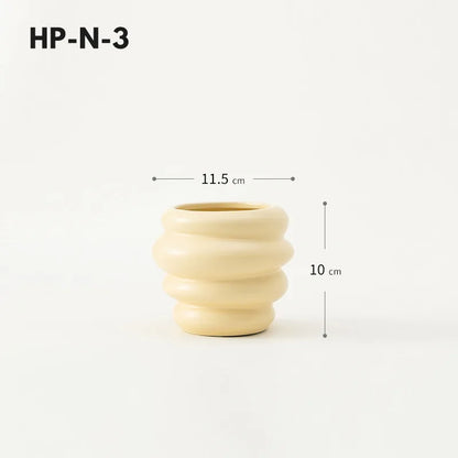 Honey Pot Shape Storage Barrel Stationery Makeup Pen Barrel Tableware Chopsticks Barrel Ceramic Pot Vase Ornaments