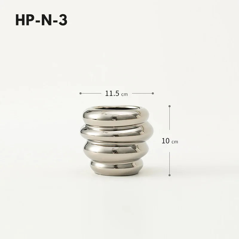 Honey Pot Shape Storage Barrel Stationery Makeup Pen Barrel Tableware Chopsticks Barrel Ceramic Pot Vase Ornaments