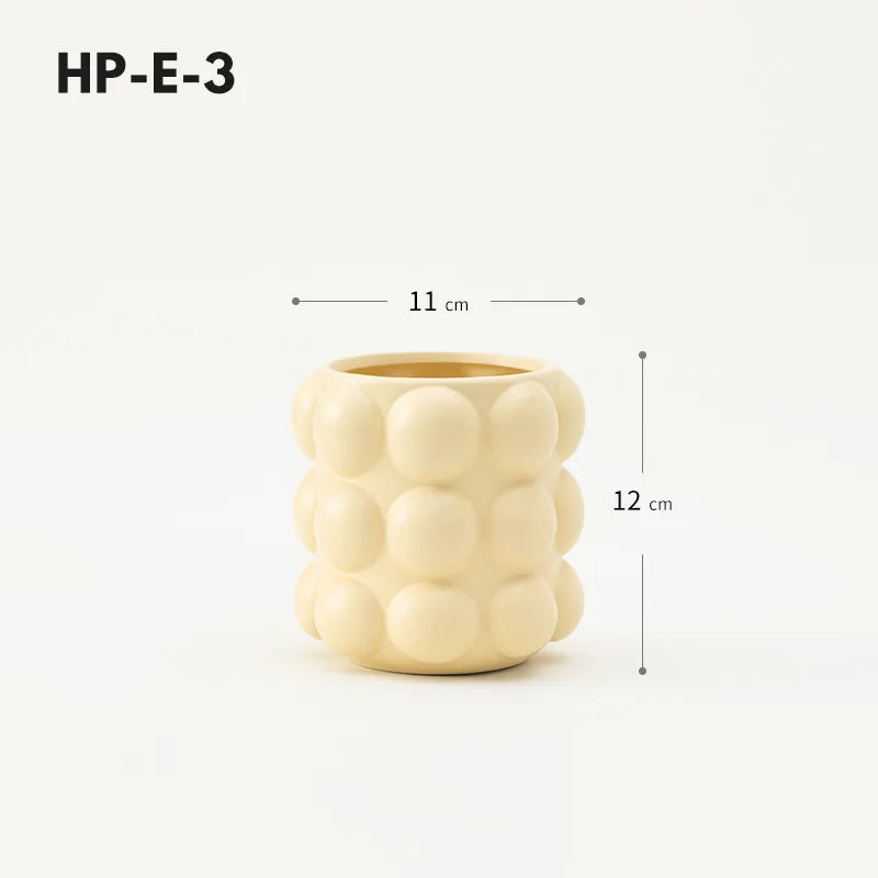 Honey Pot Shape Storage Barrel Stationery Makeup Pen Barrel Tableware Chopsticks Barrel Ceramic Pot Vase Ornaments