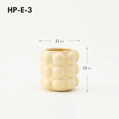 Honey Pot Shape Storage Barrel Stationery Makeup Pen Barrel Tableware Chopsticks Barrel Ceramic Pot Vase Ornaments