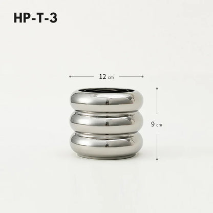 Honey Pot Shape Storage Barrel Stationery Makeup Pen Barrel Tableware Chopsticks Barrel Ceramic Pot Vase Ornaments