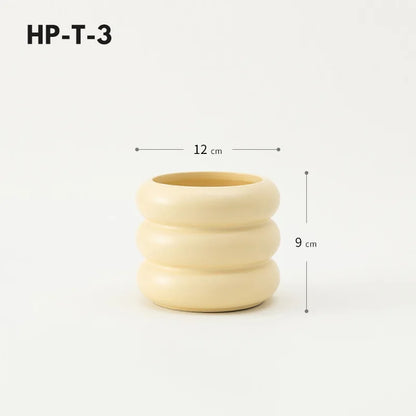 Honey Pot Shape Storage Barrel Stationery Makeup Pen Barrel Tableware Chopsticks Barrel Ceramic Pot Vase Ornaments
