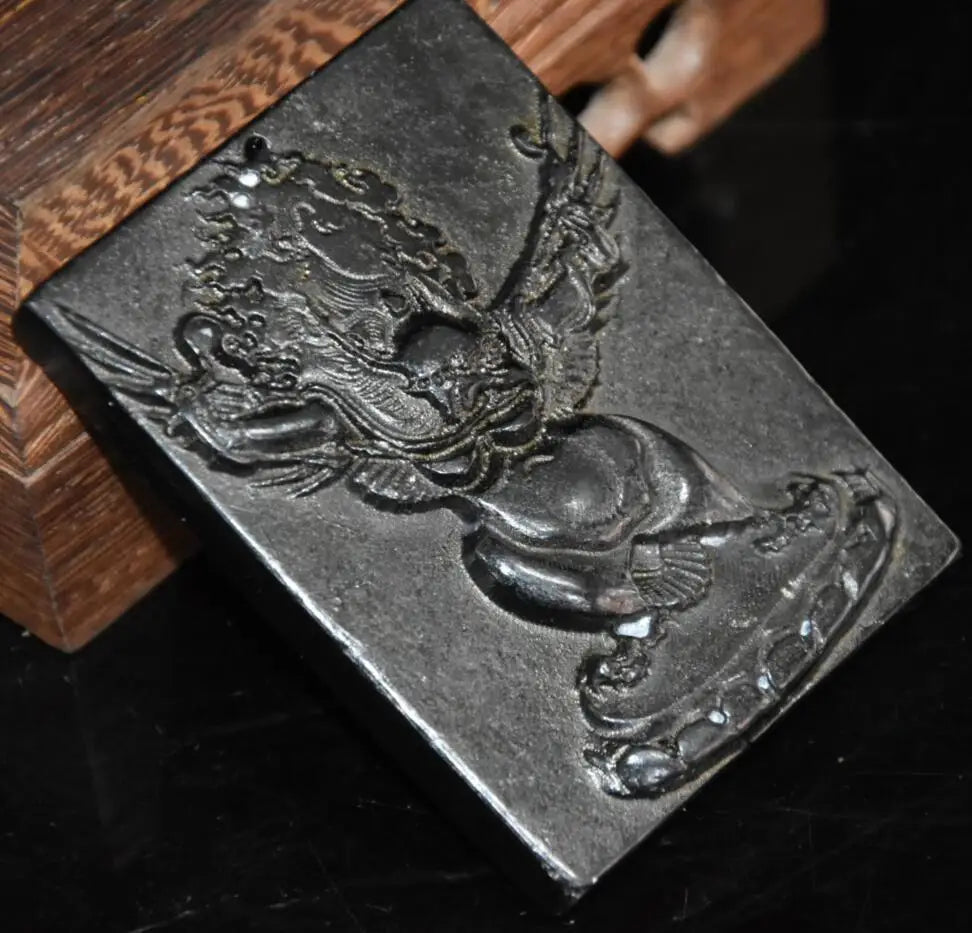 Hongshan culture archaize black iron meteorite Dapeng bird amulet pendant statue