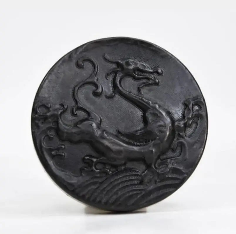 Hongshan culture archaize black iron meteorite Four great god beast amulet statue