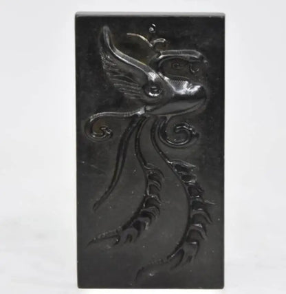 Hongshan culture archaize black iron meteorite Four great god beast pendant statue