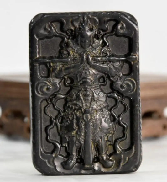 Hongshan culture archaize black iron meteorite Sun Wukong statue