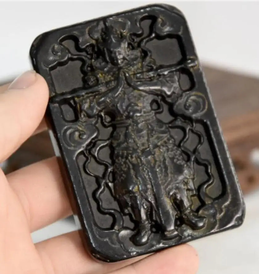 Hongshan culture archaize black iron meteorite Sun Wukong statue