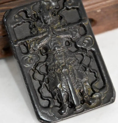 Hongshan culture archaize black iron meteorite Sun Wukong statue